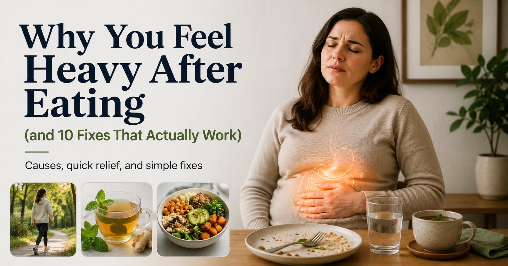 Feel heavy after eating